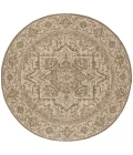 Safavieh Linden  Cream / Beige LND139 6 ft. 7 in. X 6 ft. 7 in. Round Rug