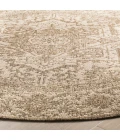Safavieh Linden  Cream / Beige LND139 6 ft. 7 in. X 6 ft. 7 in. Round Rug