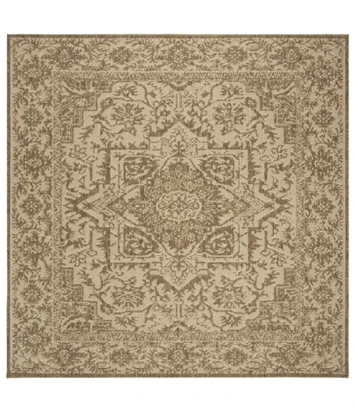 Safavieh Linden  Cream / Beige LND139 6 ft. 7 in. X 6 ft. 7 in. Square Rug