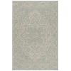 Safavieh Linden  Cream / Aqua LND139 5 ft. 3 in. X 7 ft. 6 in. Rectangle Rug