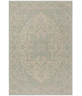 Safavieh Linden  Cream / Aqua LND139 4 ft. X 6 ft. Rectangle Rug
