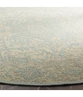 Safavieh Linden  Cream / Aqua LND139 6 ft. 7 in. X 6 ft. 7 in. Round Rug