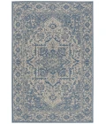 Safavieh Linden  Cream / Blue LND139 5 ft. 3 in. X 7 ft. 6 in. Rectangle Rug