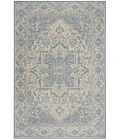 Safavieh Linden  Cream / Blue LND139 4 ft. X 6 ft. Rectangle Rug