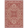 Safavieh Linden  Red / Creme LND139 5 ft. 3 in. X 7 ft. 6 in. Rectangle Rug