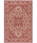 Safavieh Linden  Red / Creme LND139 5 ft. 3 in. X 7 ft. 6 in. Rectangle Rug