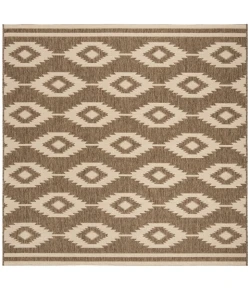 Safavieh Linden  Cream / Beige LND171 6 ft. 7 in. X 6 ft. 7 in. Square Rug