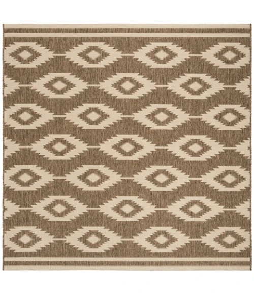 Safavieh Linden  Cream / Beige LND171 6 ft. 7 in. X 6 ft. 7 in. Square Rug