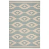 Safavieh Linden  Cream / Aqua LND171 8 ft. X 10 ft. Rectangle Rug