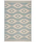 Safavieh Linden  Cream / Aqua LND171 8 ft. X 10 ft. Rectangle Rug