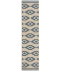 Safavieh Linden  Blue / Creme LND171 2 ft. 2 in. X 8 ft. Runner Rug