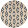 Safavieh Linden  Blue / Creme LND171 6 ft. 7 in. X 6 ft. 7 in. Round Rug