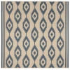 Safavieh Linden  Blue / Creme LND171 6 ft. 7 in. X 6 ft. 7 in. Square Rug