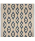 Safavieh Linden  Blue / Creme LND171 6 ft. 7 in. X 6 ft. 7 in. Square Rug
