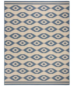 Safavieh Linden  Blue / Creme LND171 9 ft. X 12 ft. Rectangle Rug