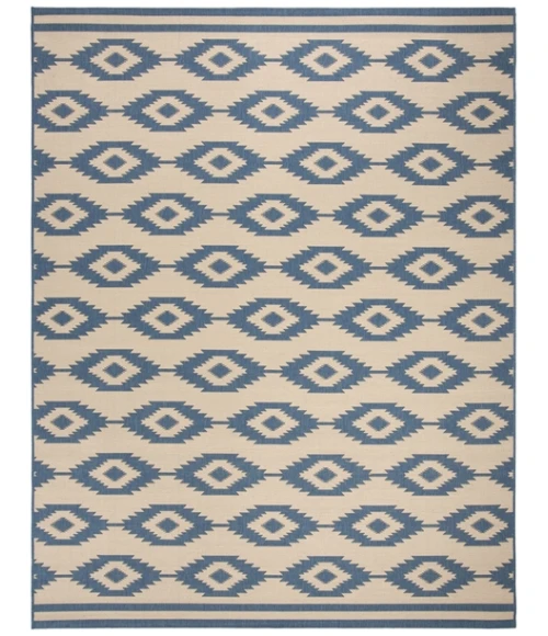 Safavieh Linden  Blue / Creme LND171 9 ft. X 12 ft. Rectangle Rug