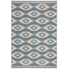 Safavieh Linden  Cream / Blue LND171 5 ft. 3 in. X 7 ft. 6 in. Rectangle Rug