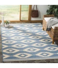 Safavieh Linden  Cream / Blue LND171 5 ft. 3 in. X 7 ft. 6 in. Rectangle Rug