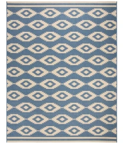 Safavieh Linden  Cream / Blue LND171 8 ft. X 10 ft. Rectangle Rug