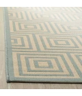 Safavieh Linden  Cream / Aqua LND173 5 ft. 3 in. X 7 ft. 6 in. Rectangle Rug