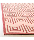 Safavieh Linden  Red / Creme LND173 5 ft. 3 in. X 7 ft. 6 in. Rectangle Rug
