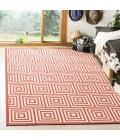 Safavieh Linden  Red / Creme LND173 5 ft. 3 in. X 7 ft. 6 in. Rectangle Rug