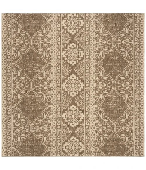 Safavieh Linden  Cream / Beige LND174 6 ft. 7 in. X 6 ft. 7 in. Square Rug