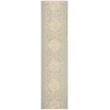 Safavieh Linden  Aqua / Cream LND174 2 ft. 2 in. X 8 ft. Runner Rug