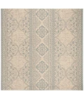 Safavieh Linden  Aqua / Cream LND174 6 ft. 7 in. X 6 ft. 7 in. Square Rug