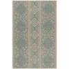 Safavieh Linden  Cream / Aqua LND174 4 ft. X 6 ft. Rectangle Rug