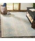Safavieh Linden  Cream / Aqua LND174 8 ft. X 10 ft. Rectangle Rug