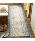 Safavieh Linden  Blue / Creme LND174 2 ft. 2 in. X 8 ft. Runner Rug