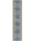 Safavieh Linden  Cream / Blue LND174 2 ft. 2 in. X 8 ft. Runner Rug