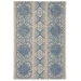 Safavieh Linden  Cream / Blue LND174 4 ft. X 6 ft. Rectangle Rug