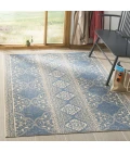 Safavieh Linden  Cream / Blue LND174 6 ft. 7 in. X 6 ft. 7 in. Square Rug