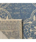 Safavieh Linden  Cream / Blue LND174 6 ft. 7 in. X 6 ft. 7 in. Square Rug