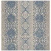 Safavieh Linden  Cream / Blue LND174 6 ft. 7 in. X 6 ft. 7 in. Square Rug