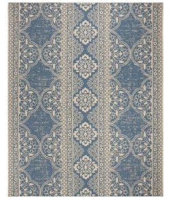 Safavieh Linden  Cream / Blue LND174 8 ft. X 10 ft. Rectangle Rug