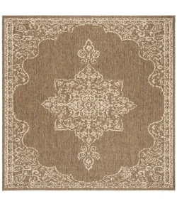 Safavieh Linden  Cream / Beige LND180 6 ft. 7 in. X 6 ft. 7 in. Square Rug