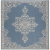 Safavieh Linden  Cream / Blue LND180 6 ft. 7 in. X 6 ft. 7 in. Square Rug