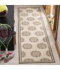 Safavieh Linden  Cream / Beige LND181 2 ft. 2 in. X 8 ft. Runner Rug