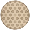 Safavieh Linden  Cream / Beige LND181 6 ft. 7 in. X 6 ft. 7 in. Round Rug