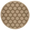 Safavieh Linden  Beige / Cream LND181 6 ft. 7 in. X 6 ft. 7 in. Round Rug