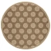 Safavieh Linden  Beige / Cream LND181 6 ft. 7 in. X 6 ft. 7 in. Round Rug