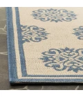 Safavieh Linden  Blue / Creme LND181 6 ft. 7 in. X 6 ft. 7 in. Round Rug