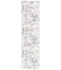 Safavieh Lindsay Shag Ivory / Grey LNS550 2 ft. 2 in. X 8 ft. Runner Rug