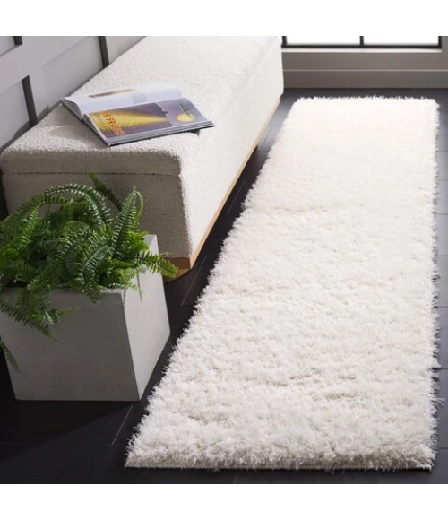 Safavieh Lindsay Shag Ivory LNS560 8 ft. X 10 ft. Rectangle Rug