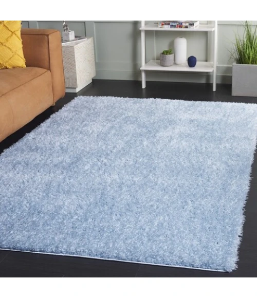Safavieh Lindsay Shag Aqua LNS560 8 ft. X 10 ft. Rectangle Rug