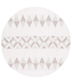 Safavieh Lotus Ivory / Beige LOT100 6 ft. 7 in. X 6 ft. 7 in. Round Rug