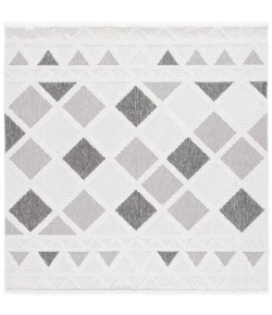 Safavieh Lotus Ivory / Dark Grey LOT102 6 ft. 7 in. X 6 ft. 7 in. Square Rug